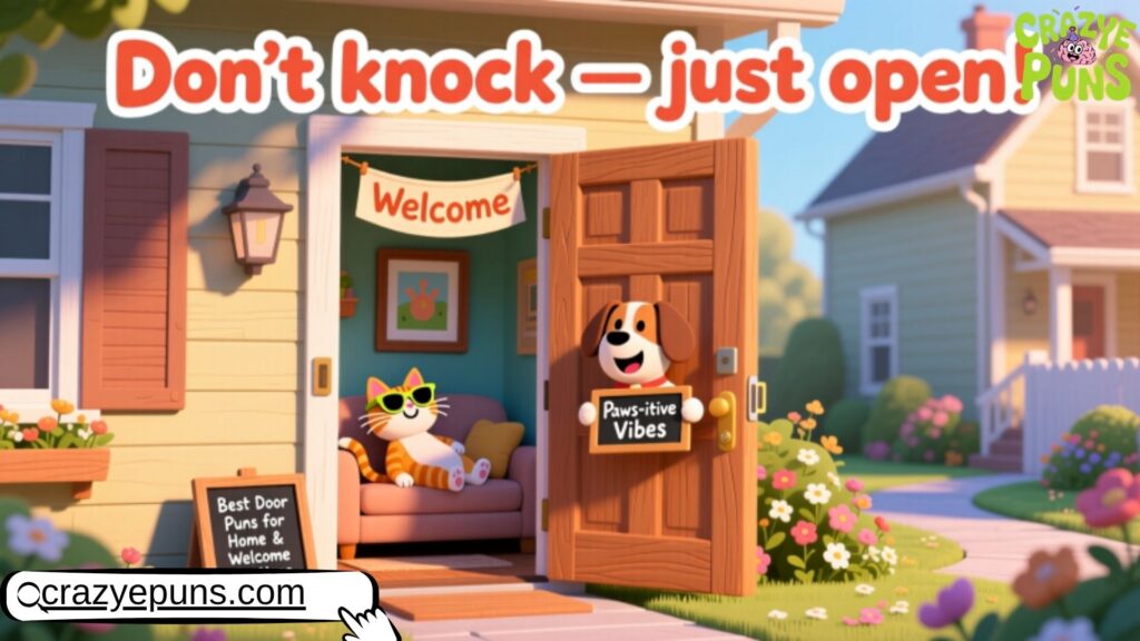 Best Door Puns for Home and Welcome Captions