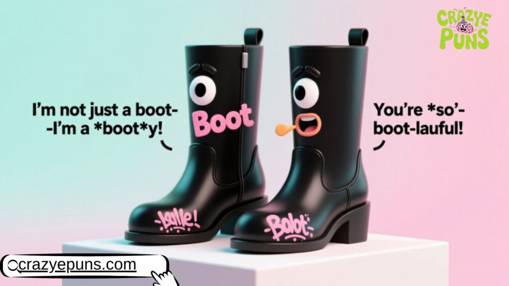 Caption Boot Puns