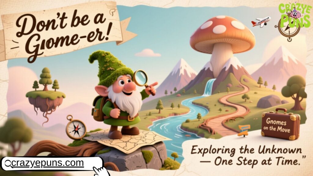 Gnome-nomenal Adventures Travel and Exploration Puns