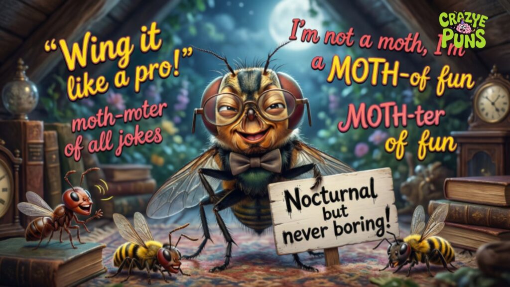 Hilarious Moth Puns & Captions 