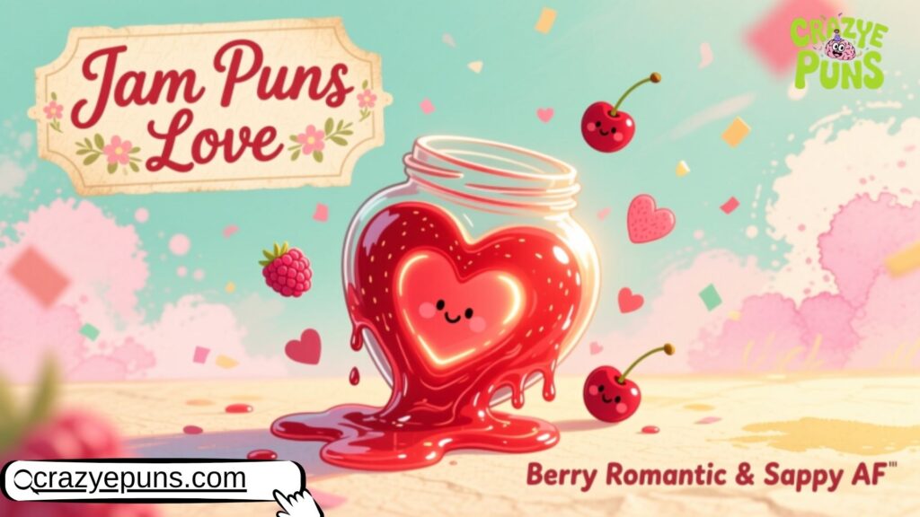 Jam Puns Love Berry Romantic & Sappy AF 