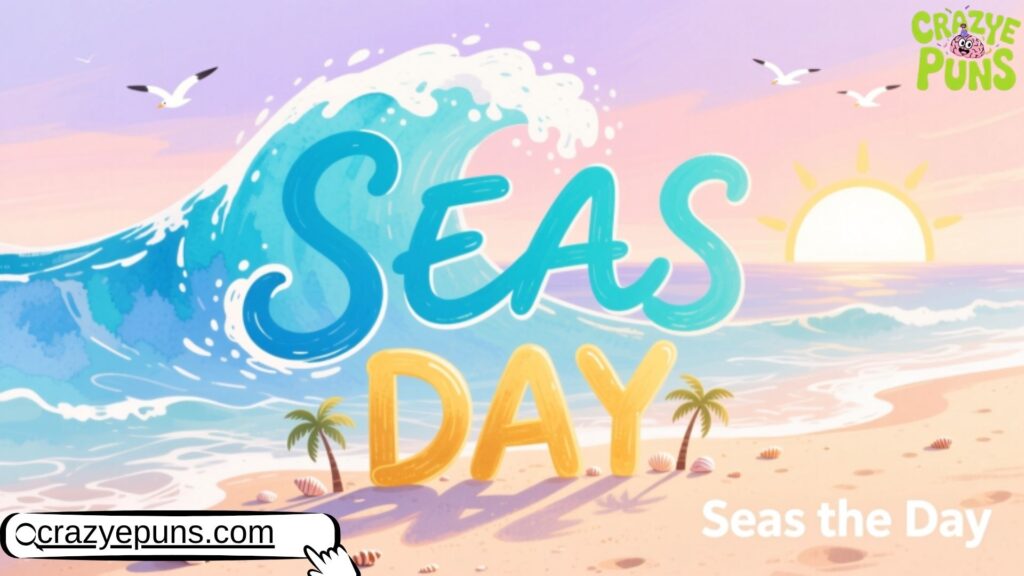 Seas the Day Beachy Wordplay