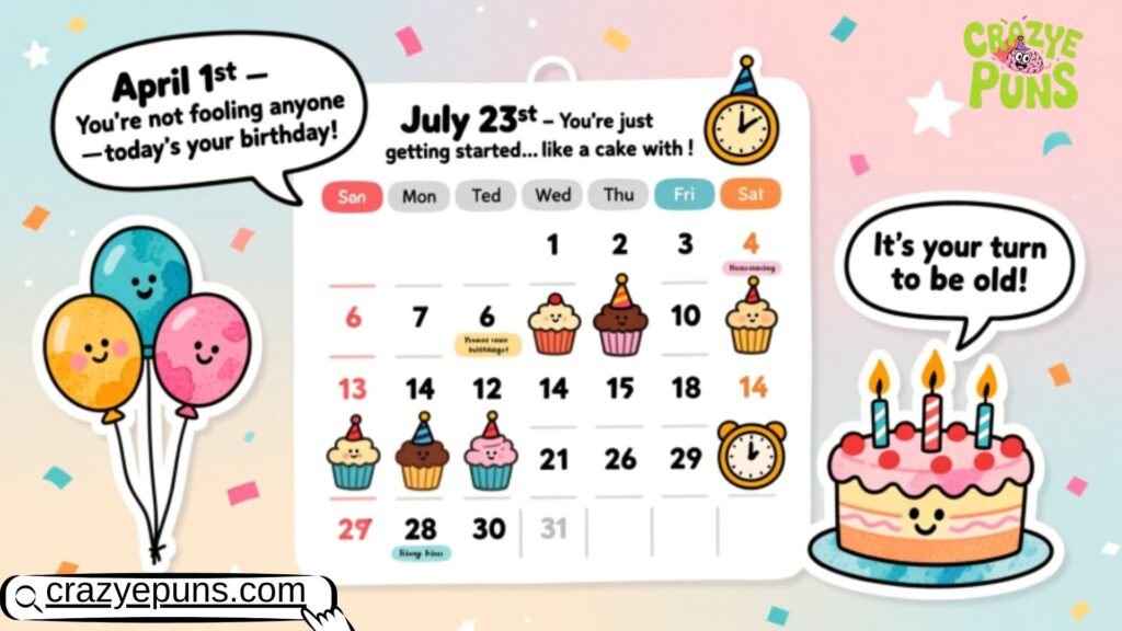 Birthday Calendar Jokes and Puns