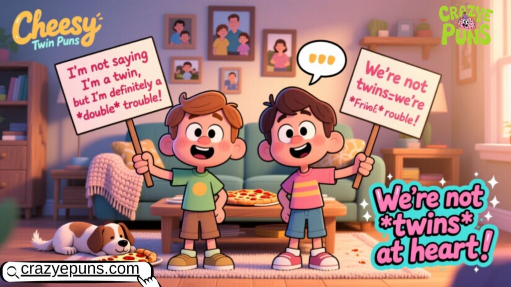 Cheesy Twin Puns for Family and Friends