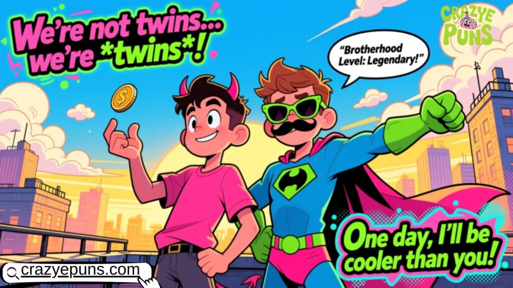 Funny attitude captions for brothers on social media