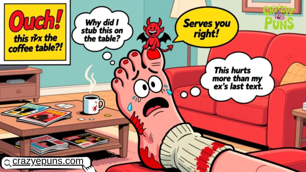 Hurt Toe Jokes A Little Pain, A Lot of Laughs