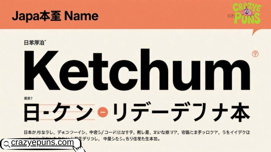 Is Ketchum a Japanese Name
