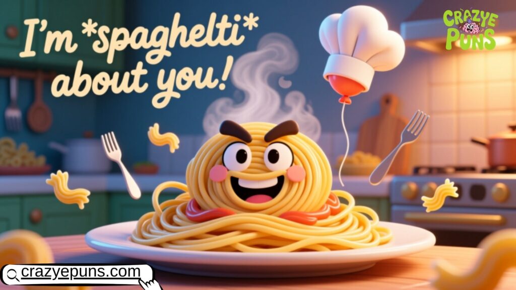 Pasta Captions Puns 