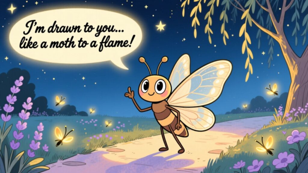 Playful Moth Pickup Lines for Dating