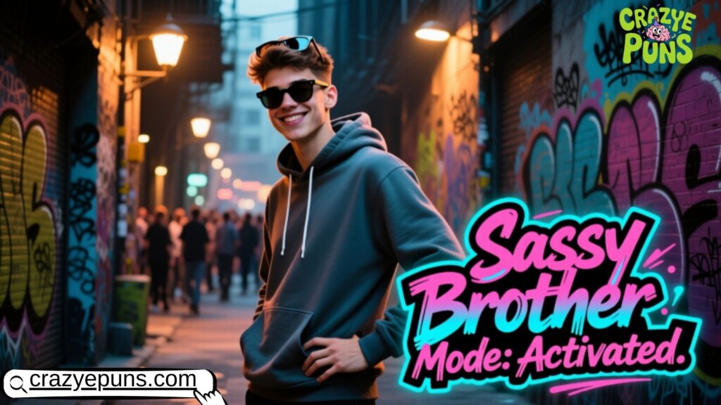 Sassy brother captions for Instagram posts