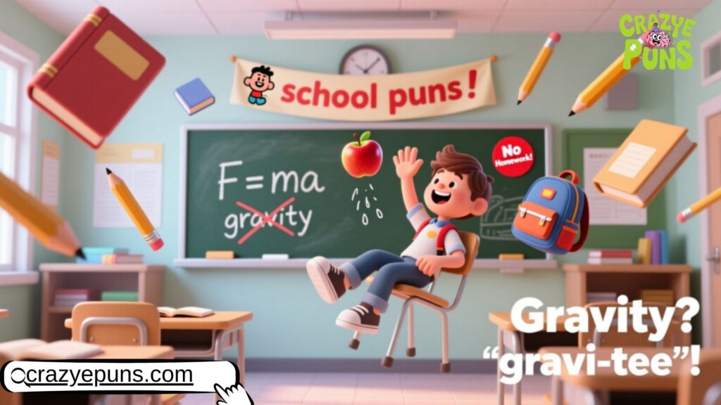 School and Gravity Puns
