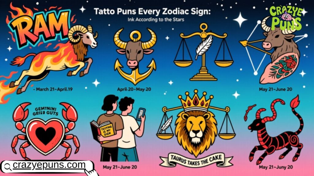 Tattoo Puns for Every Zodiac Sign Ink According to the Stars