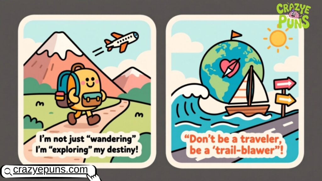 Twin Puns for Travel and Adventure