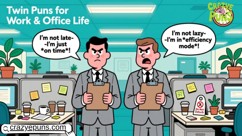 Twin Puns for Work and Office Life