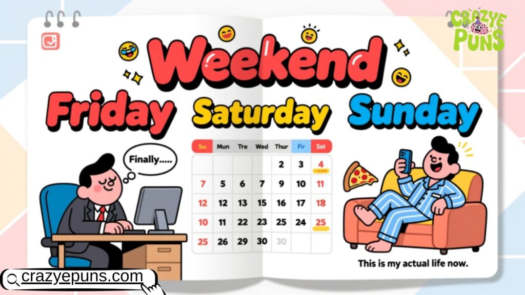 Weekend Calendar Humor for Everyone