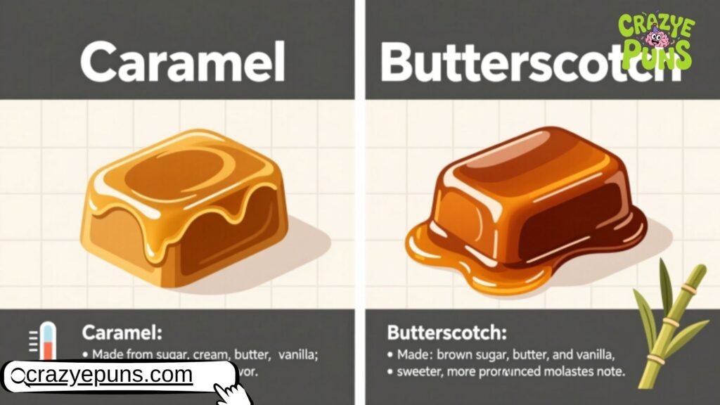 What's the difference between Caramel and Butterscotch