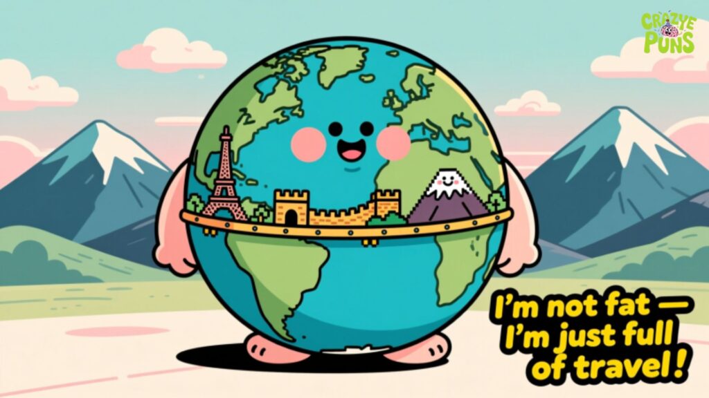 Chonky Culture Fat Puns Inspired by Places and Travel