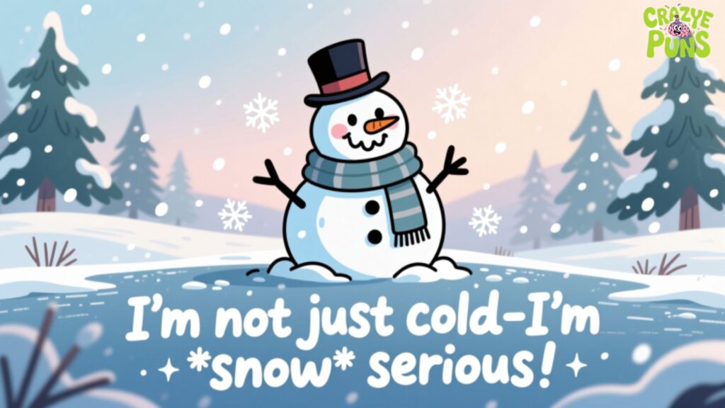 Funny Snow Puns Captions