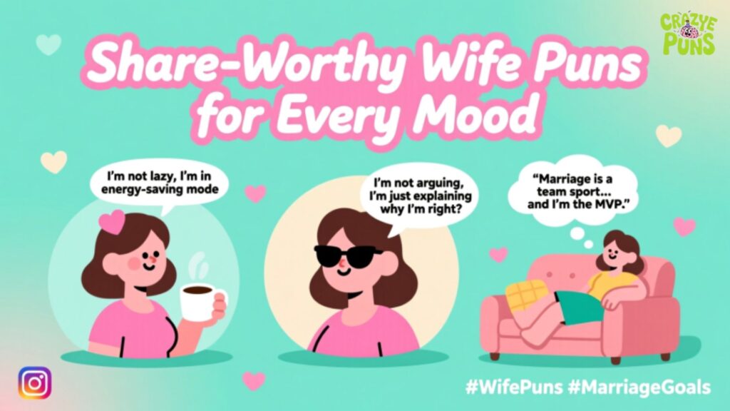 Share-Worthy Wife Puns for Every Mood