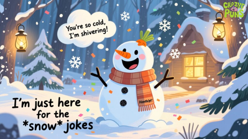 Snow Laughing Matter Funny Winter Puns