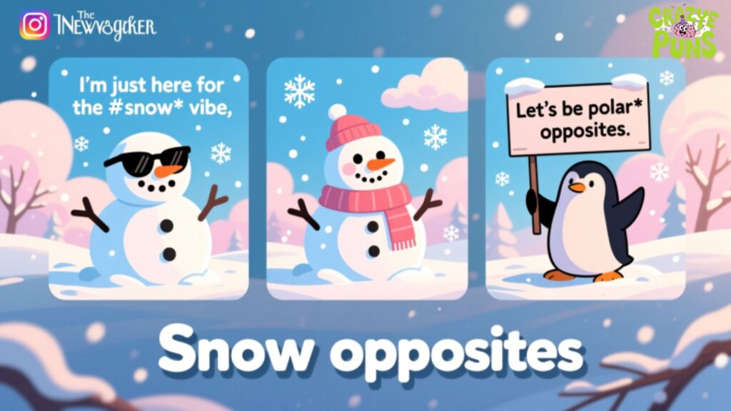 Witty Snow Puns for Social Media