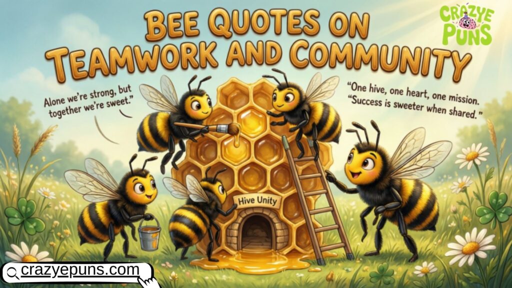 Bee Quotes on Teamwork and Community