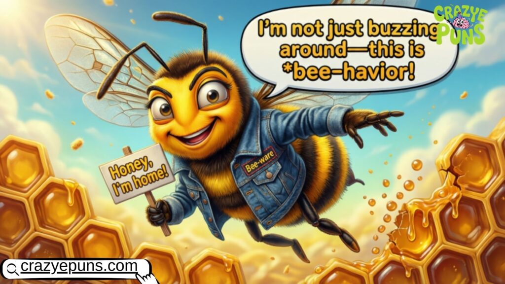 Hilarious Bee Animation Puns for Social Media