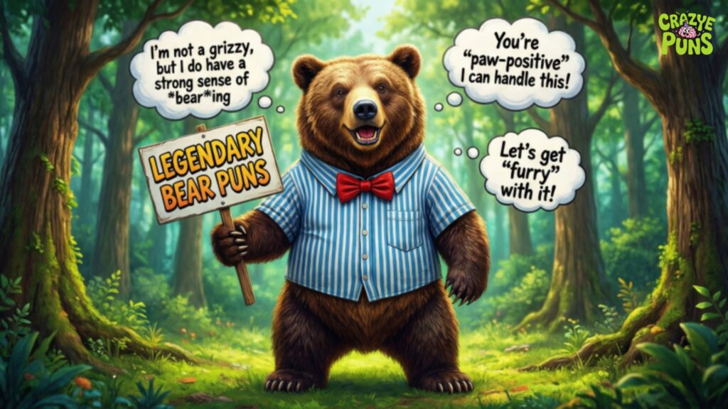 Legendary Bear Puns Captions