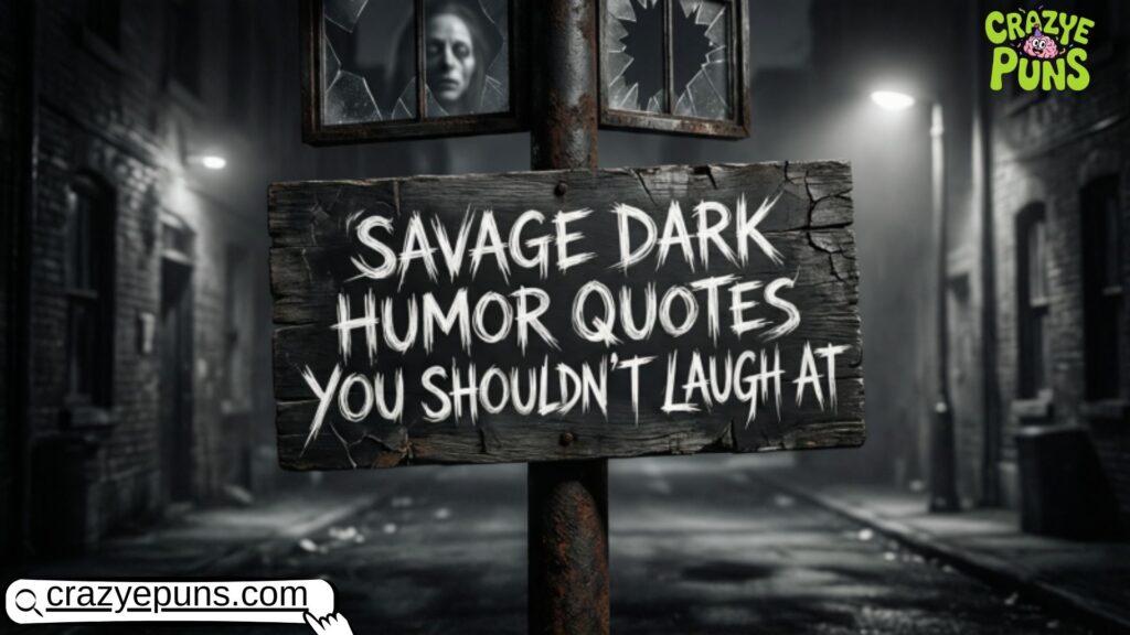 Savage Dark Humor Quotes You Shouldn't Laugh At