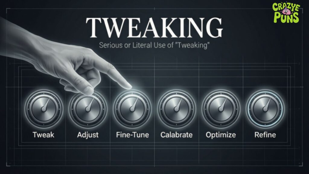 Serious or Literal Use of Tweaking