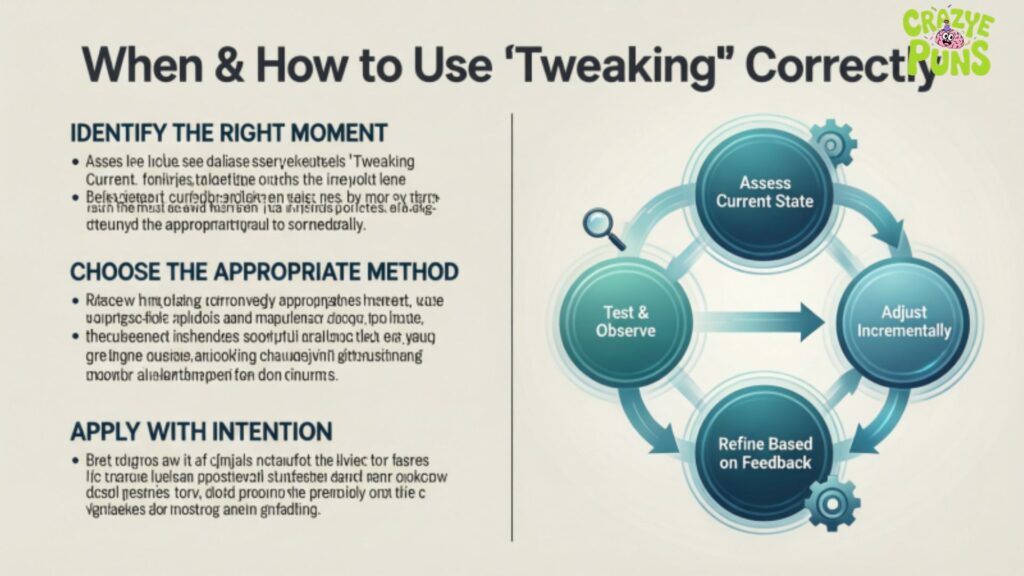 When & How to Use Tweaking Correctly
