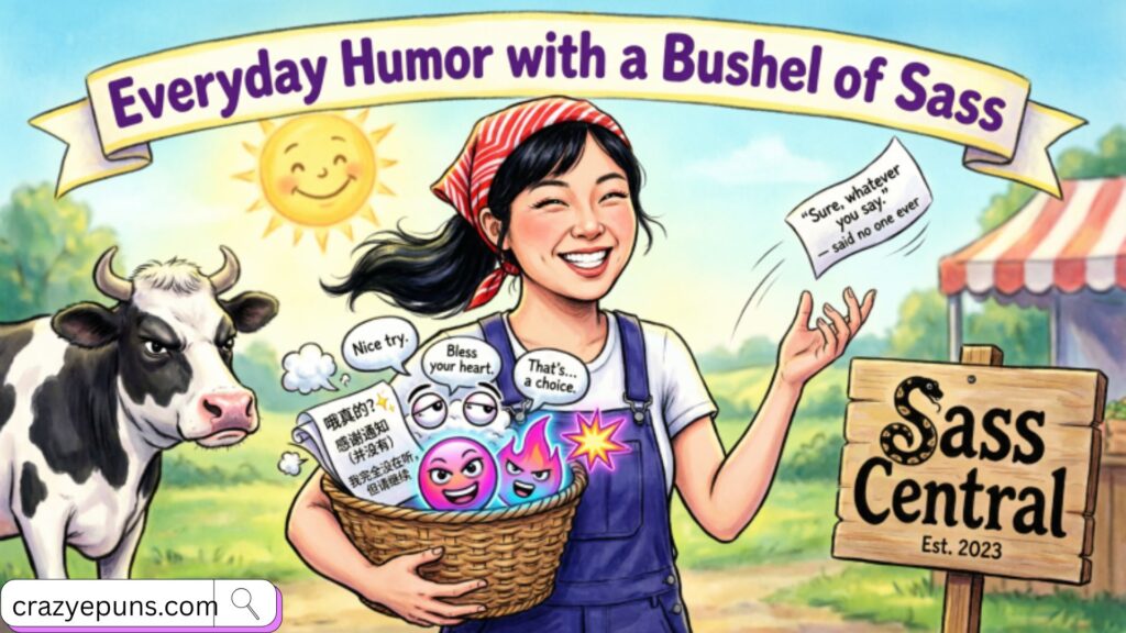 Everyday Humor with a Bushel of Sass