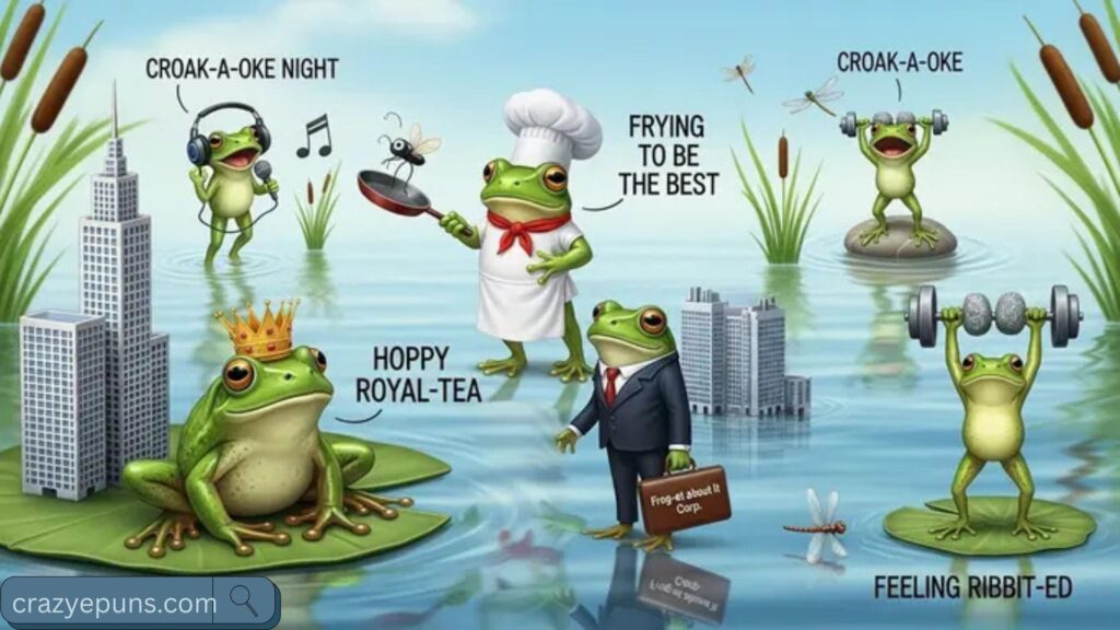 Frog Puns for Instagram Captions, Posts & DMs