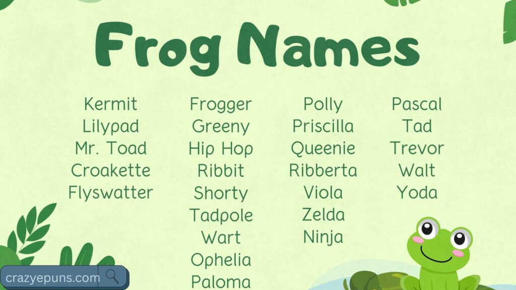 Frog Pun Names