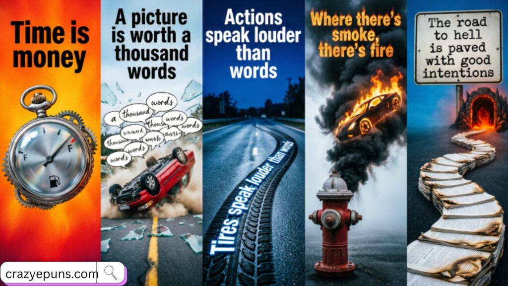 Iconic Sayings with a Driving Twist