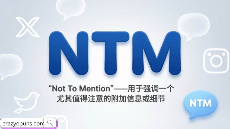 NTM Meaning Slang