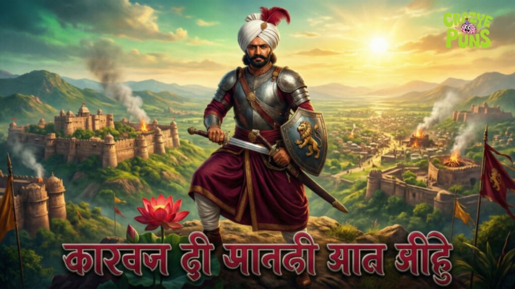 Powerful Shivaji Maharaj Caption in Marathi for Instagram with Swarajya Vibes 