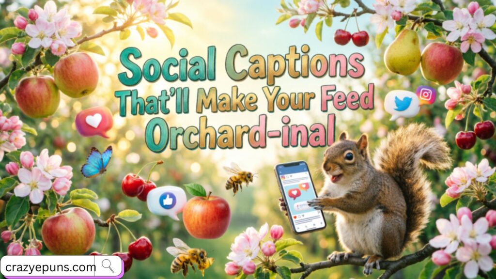 Social Captions That'll Make Your Feed Orchard-inal