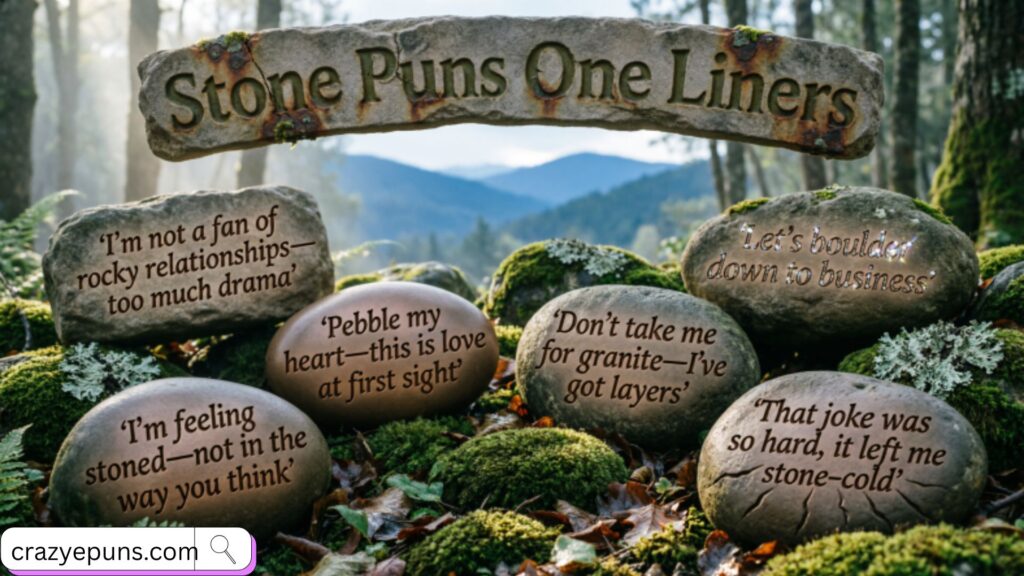 Stone Puns One Liners