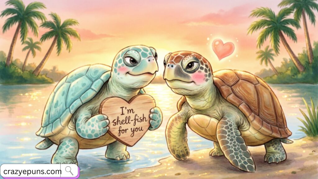 Turtle Love Puns for the Hopelessly Reptile-mantic