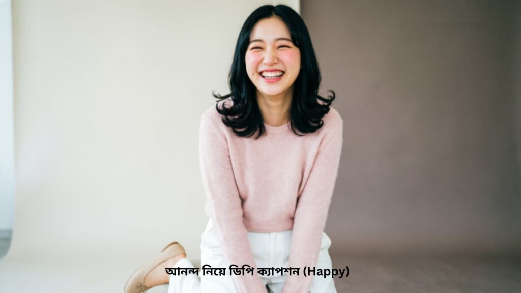 আনন্দ নিয়ে ডিপি ক্যাপশন (Happy)
